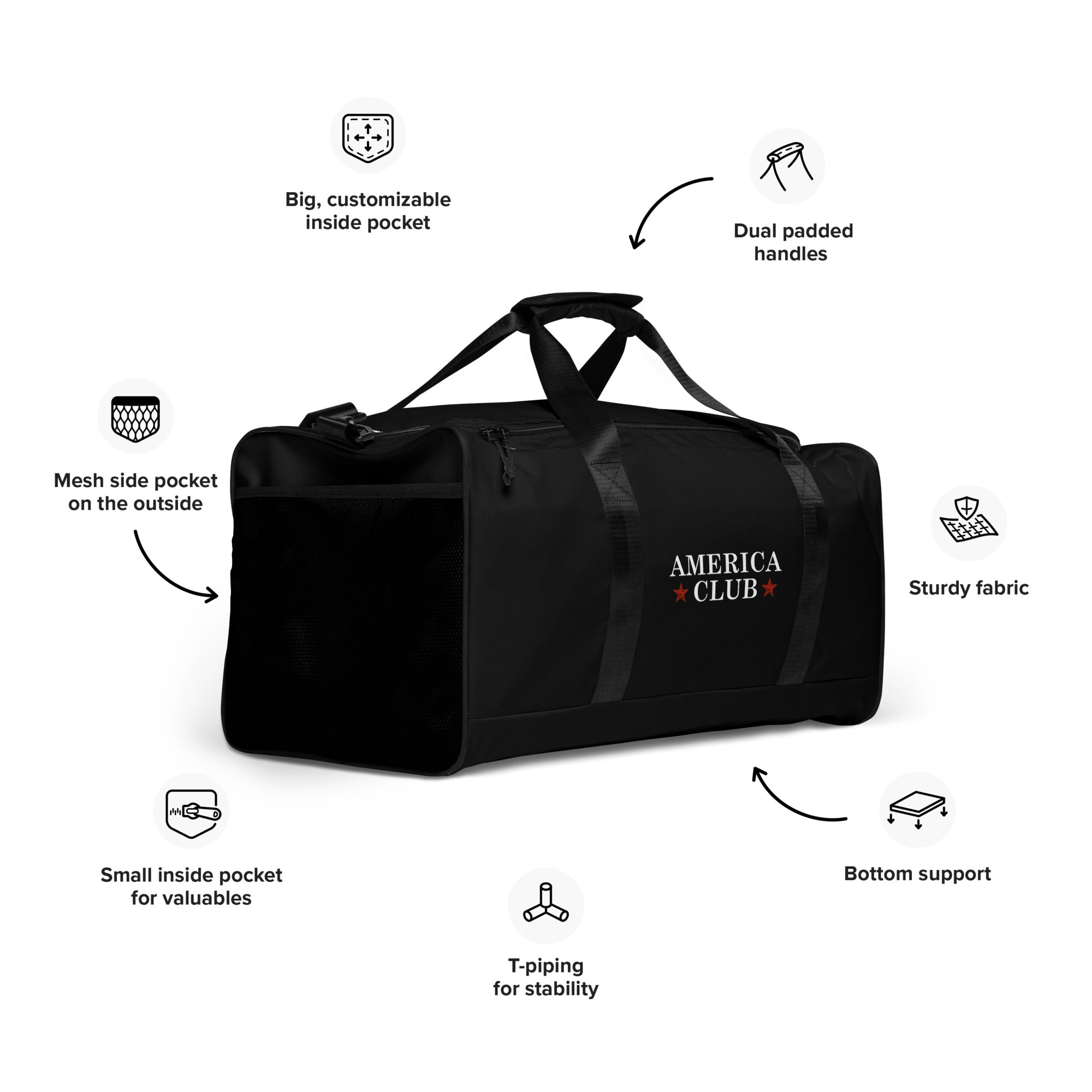 America Club Gym Duffle bag - America Club
