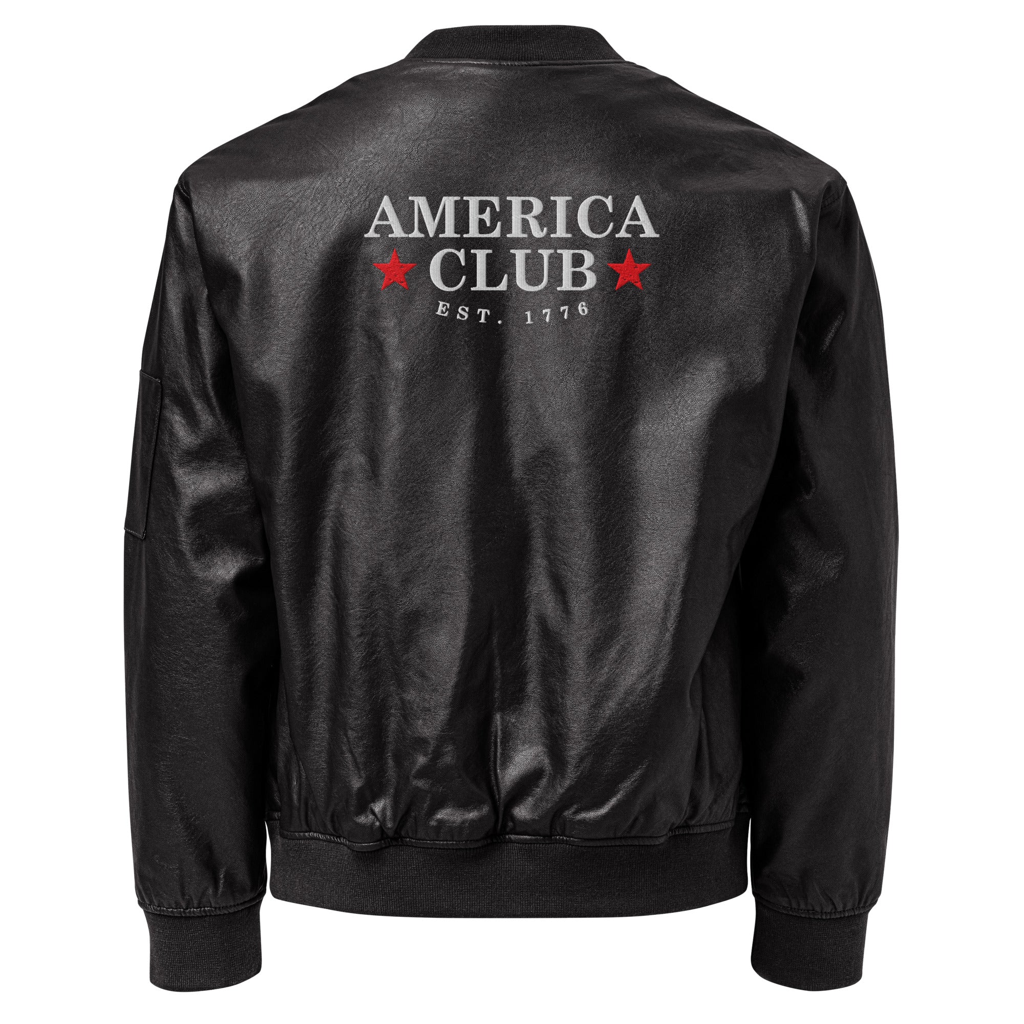 America Club Leather Fighter Bomber Jacket - Limited Edition - America Club