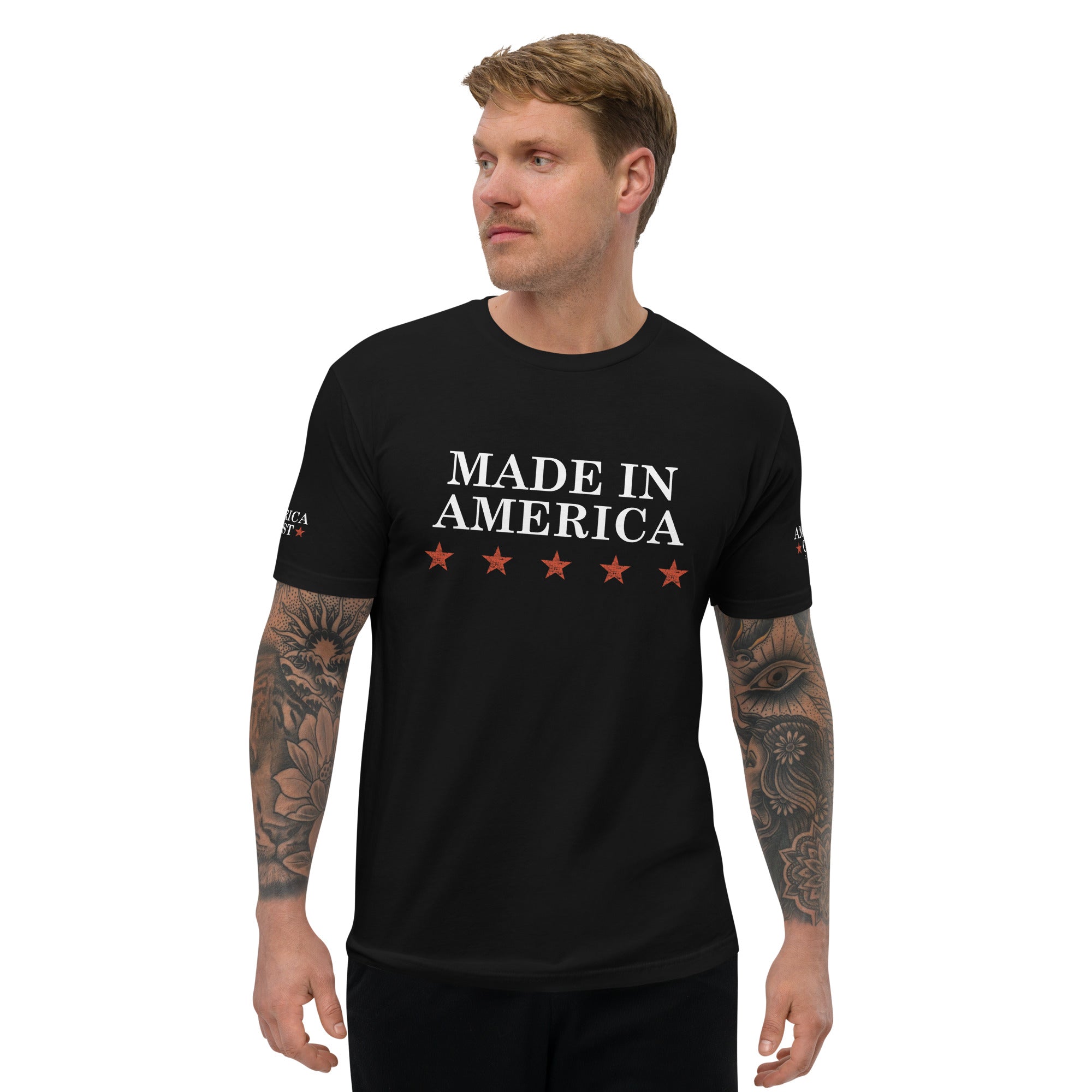 "Made in America" Fitted Short Sleeve T-shirt - America Club