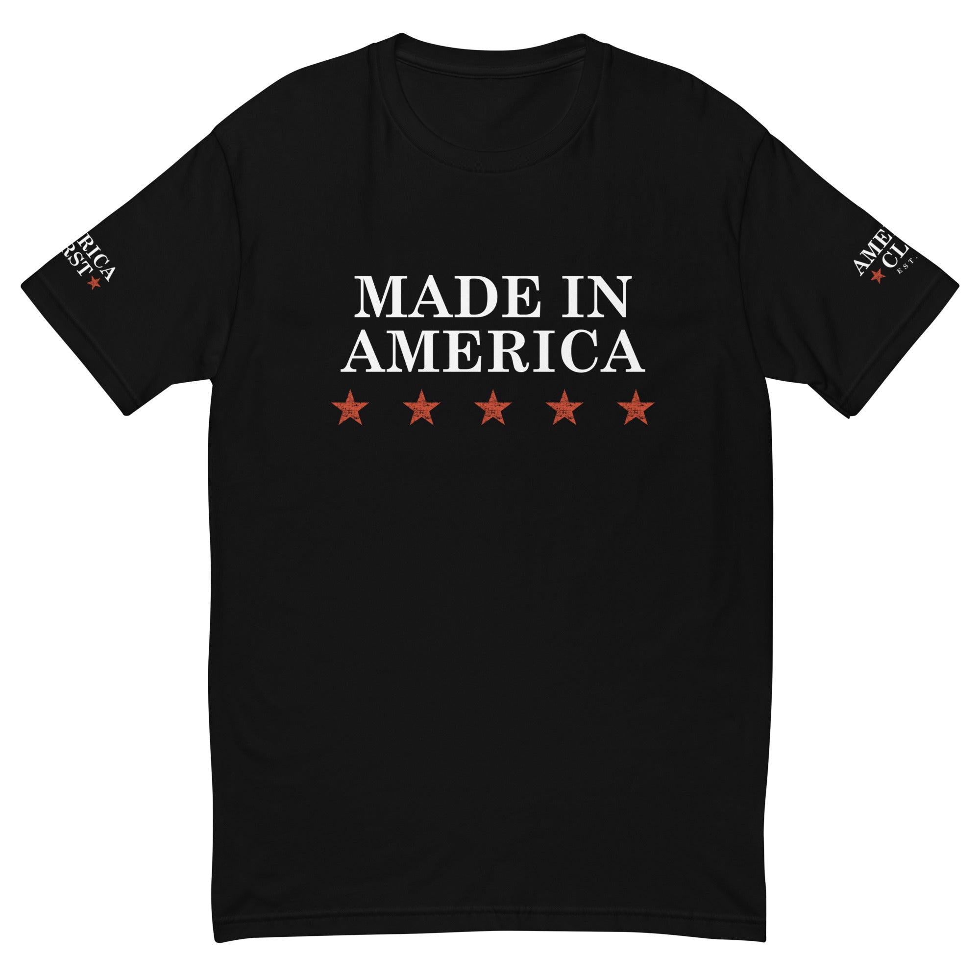 "Made in America" Fitted Short Sleeve T-shirt - America Club