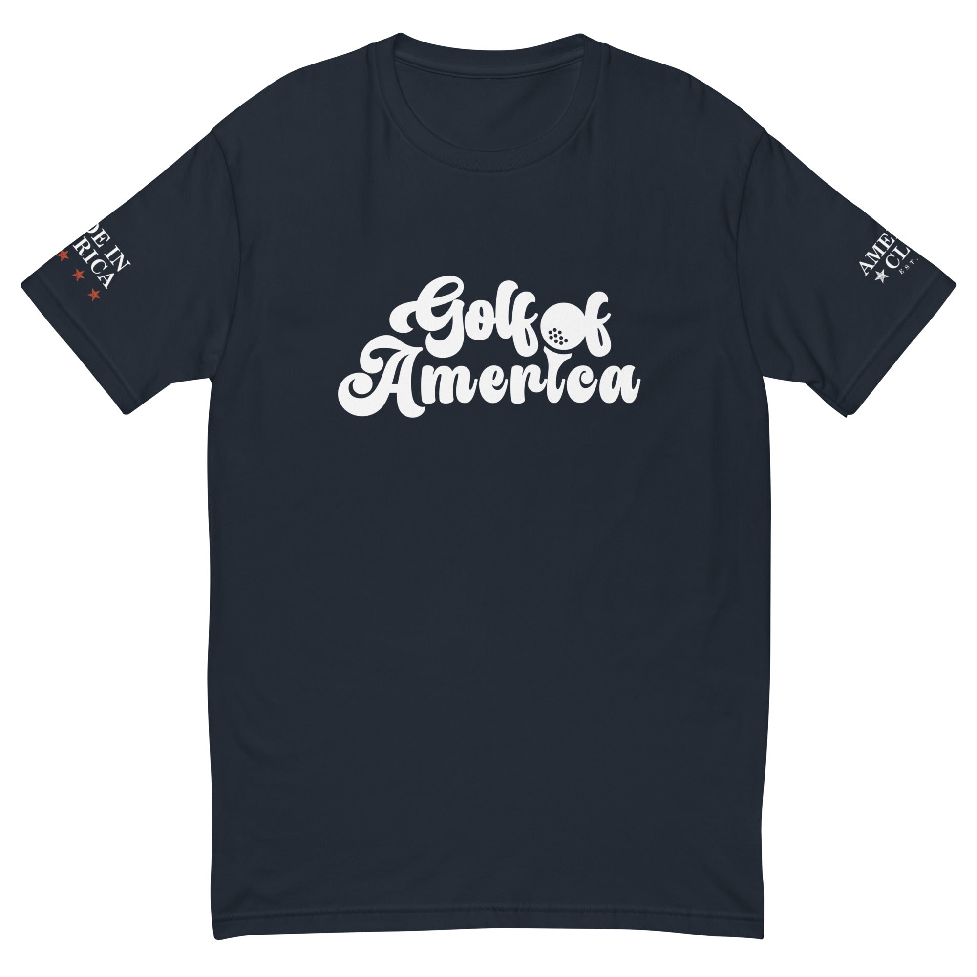 Golf of America Fitted Short Sleeve T Shirt - America Club