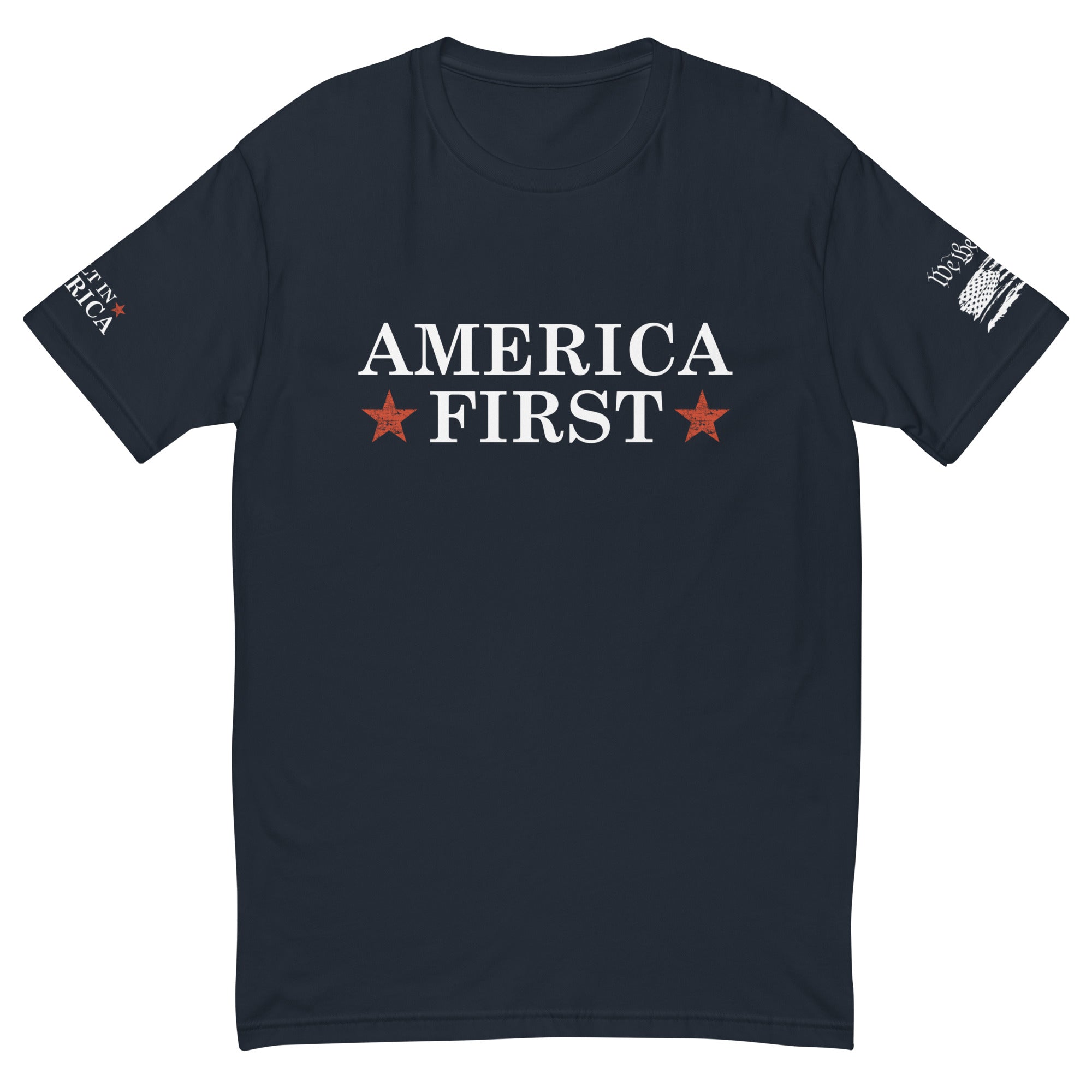 America FIRST Official Fitted T Shirt - America Club