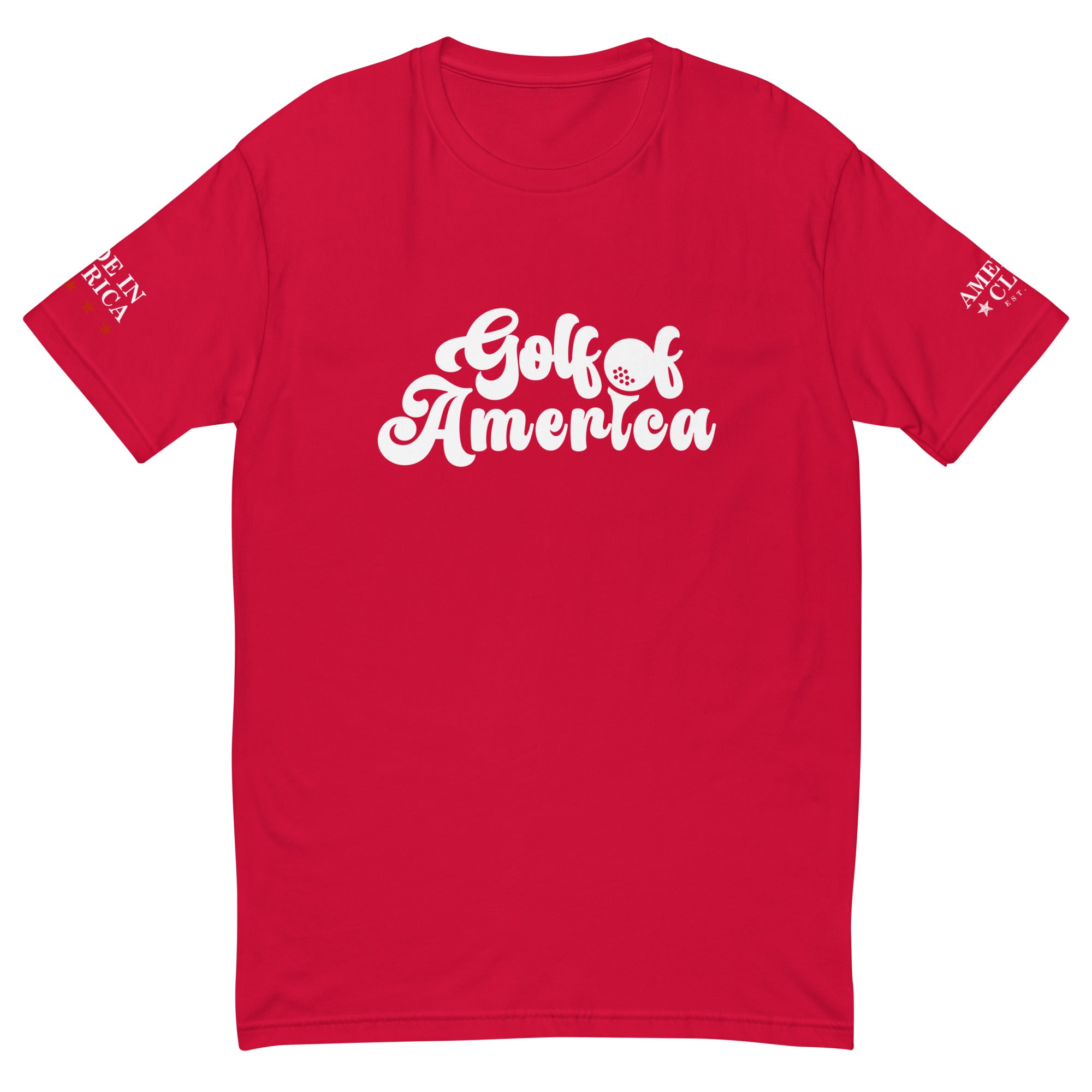 Golf of America Fitted Short Sleeve T Shirt - America Club