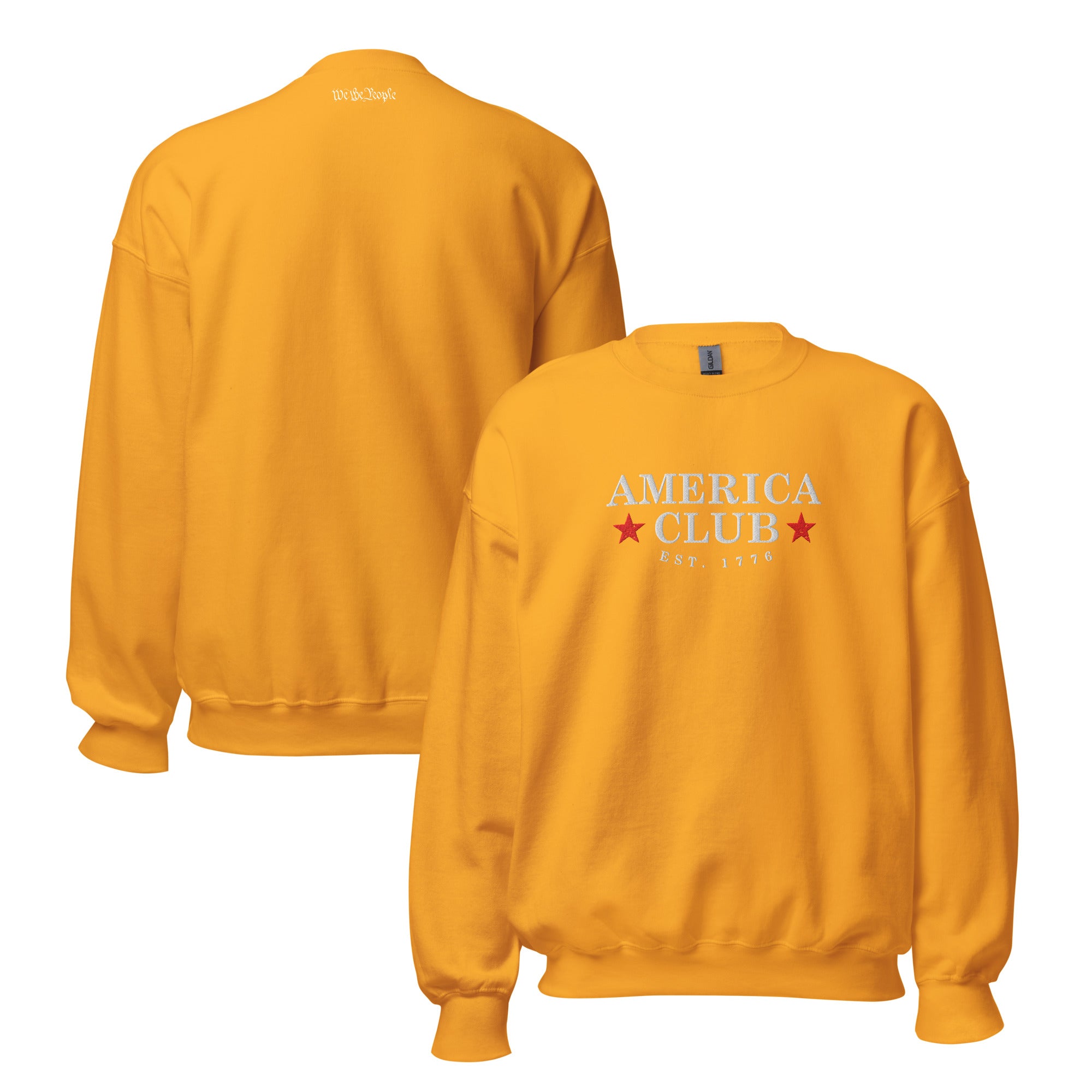 "We The People" America Club Embroidered Crewneck - America Club
