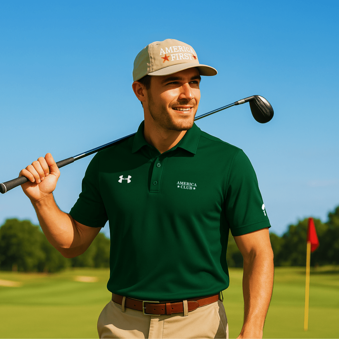 America Club Under Armour® Men's Golf Polo - America Club