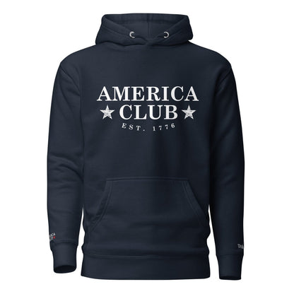 America Club - White Badge Hoodie - America Club