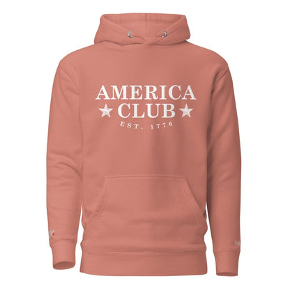 America Club - White Badge Hoodie - America Club