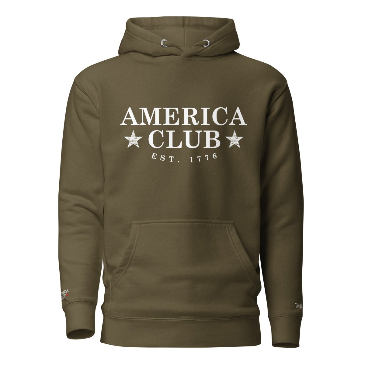 America Club - White Badge Hoodie - America Club