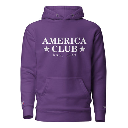 America Club - White Badge Hoodie - America Club