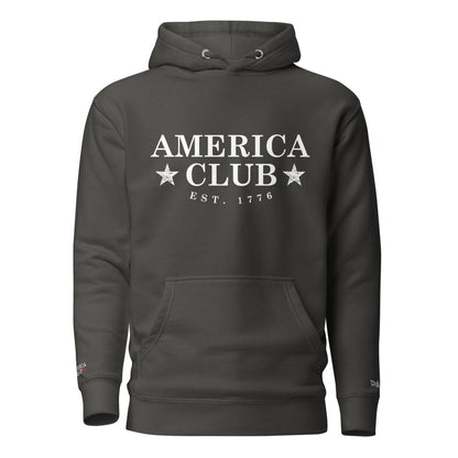 America Club - White Badge Hoodie - America Club