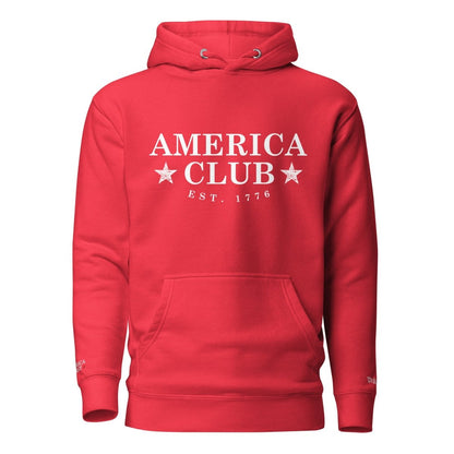 America Club - White Badge Hoodie - America Club