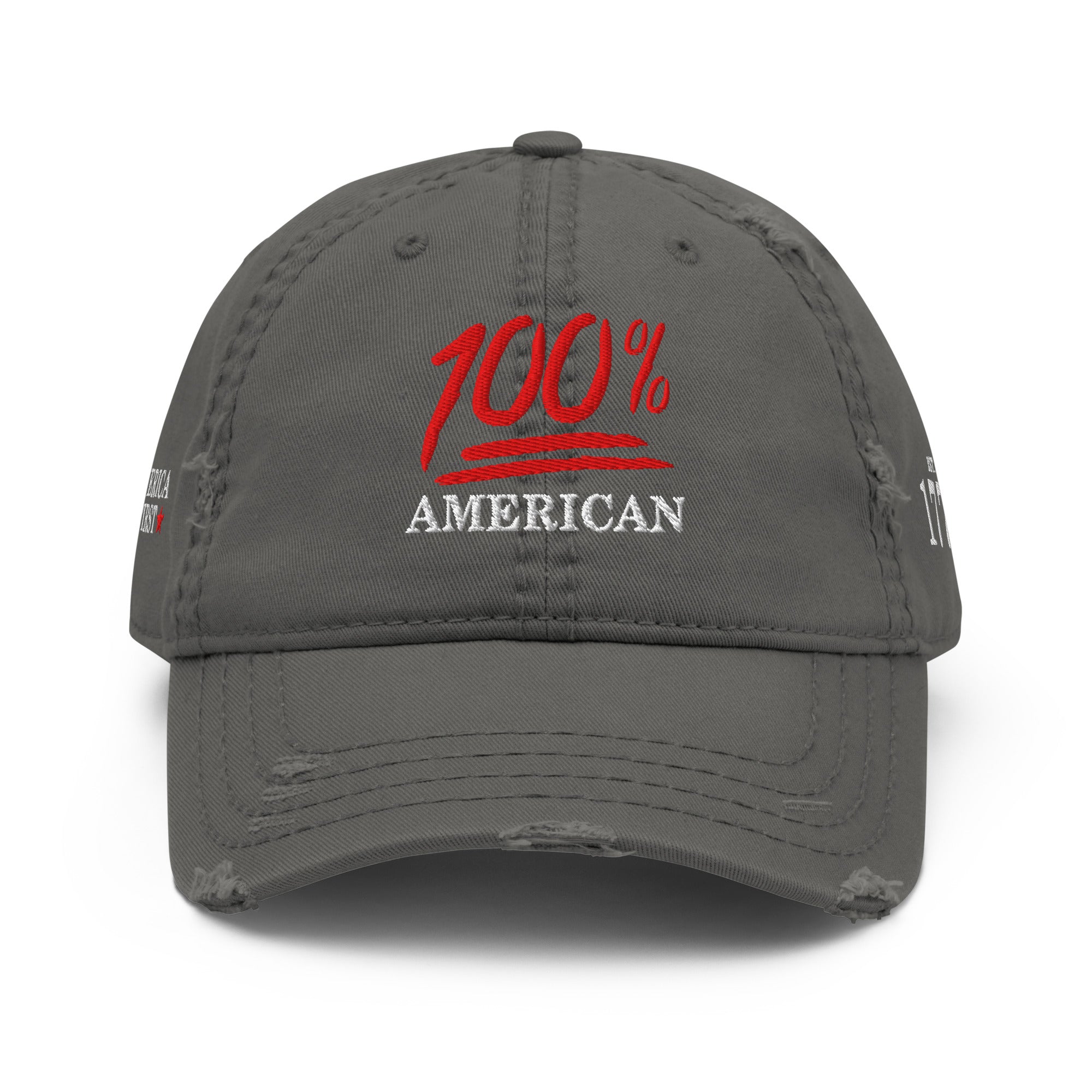 100% American Rugged Dad Hat - America Club
