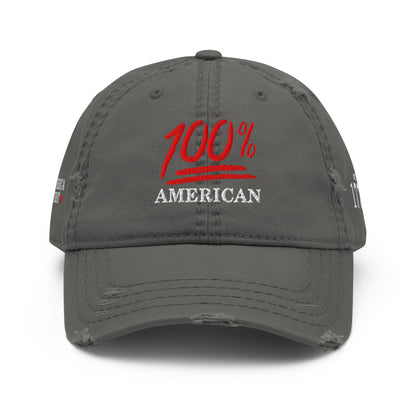 100% American Rugged Dad Hat - America Club
