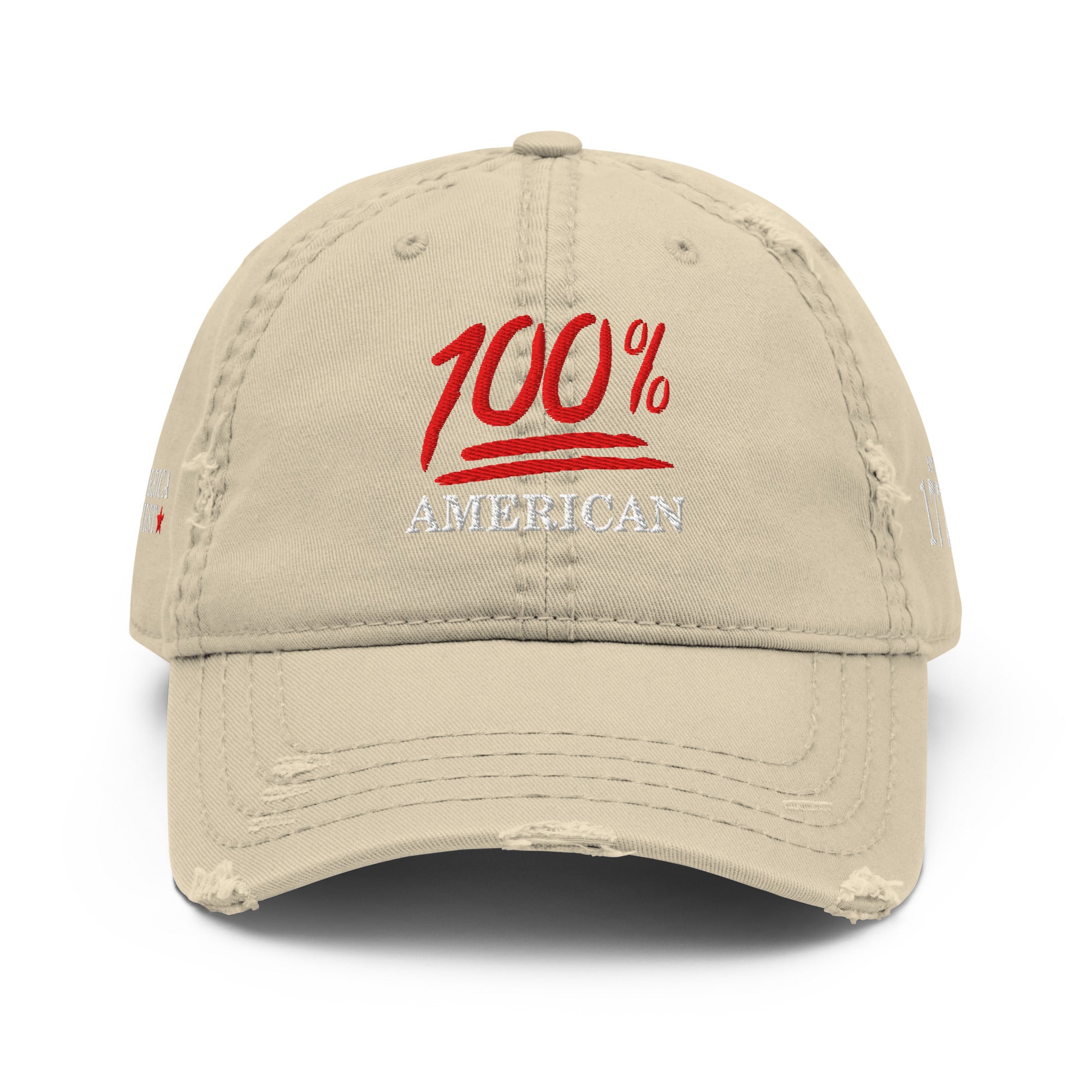 100% American Rugged Dad Hat - America Club