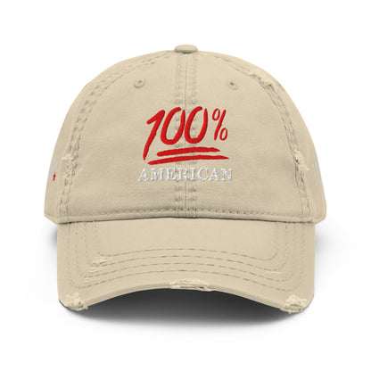 100% American Rugged Dad Hat - America Club