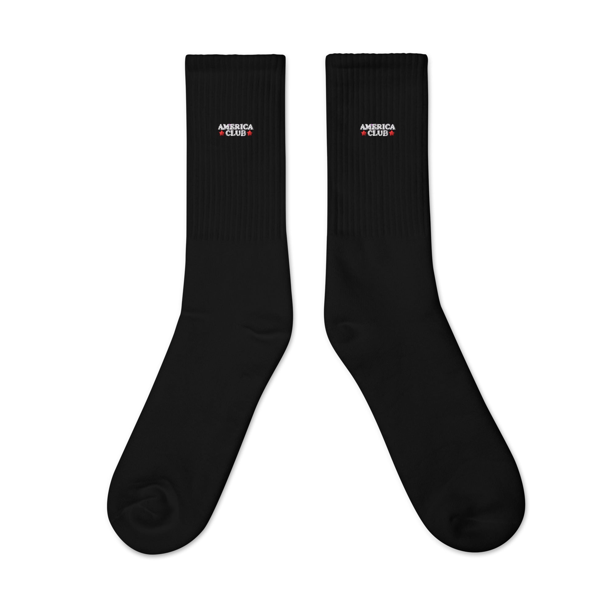 America Club Crew Socks - Black - America Club