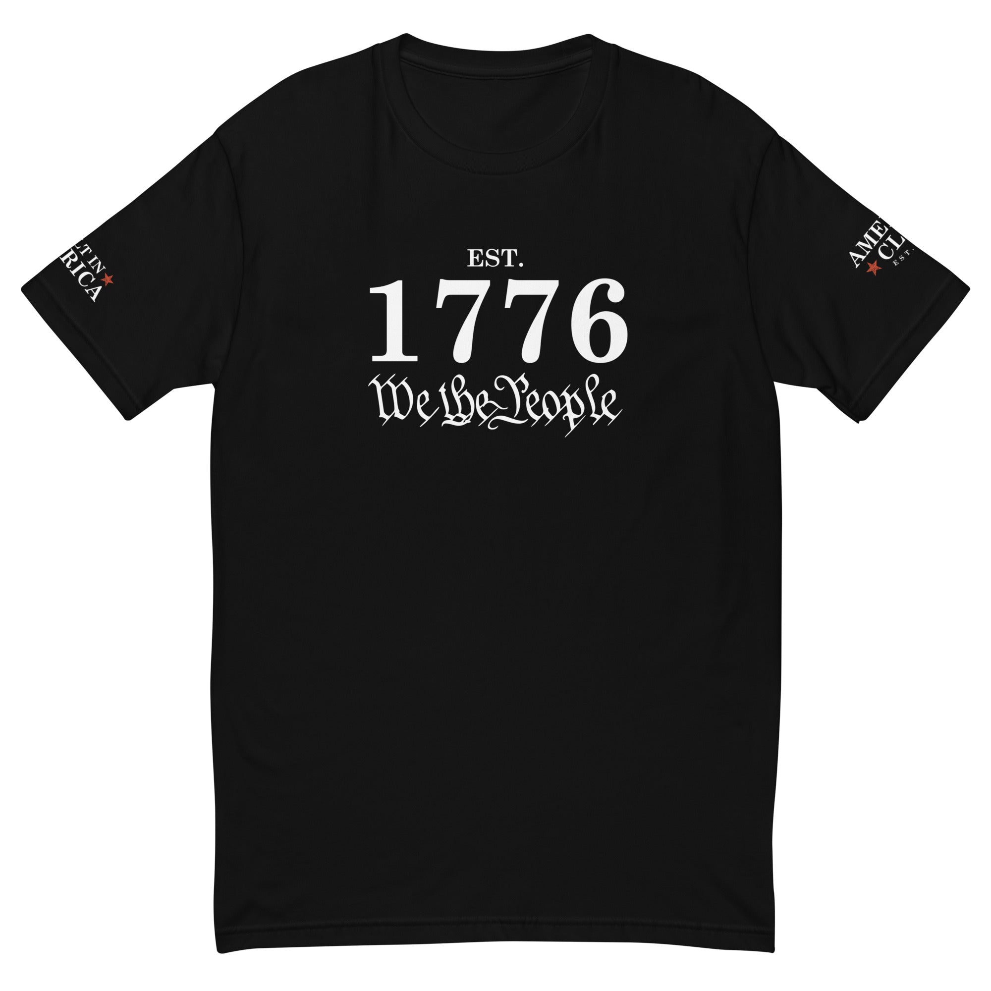 Est 1776 We The People Short Sleeve Fitted T-shirt - America Club