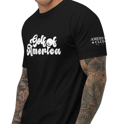 Golf of America Fitted Short Sleeve T Shirt - America Club
