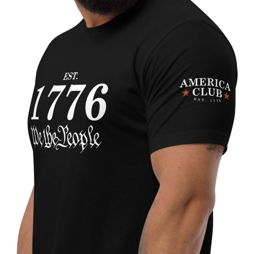 Est 1776 We The People Short Sleeve Fitted T-shirt - America Club