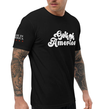 Golf of America Fitted Short Sleeve T Shirt - America Club