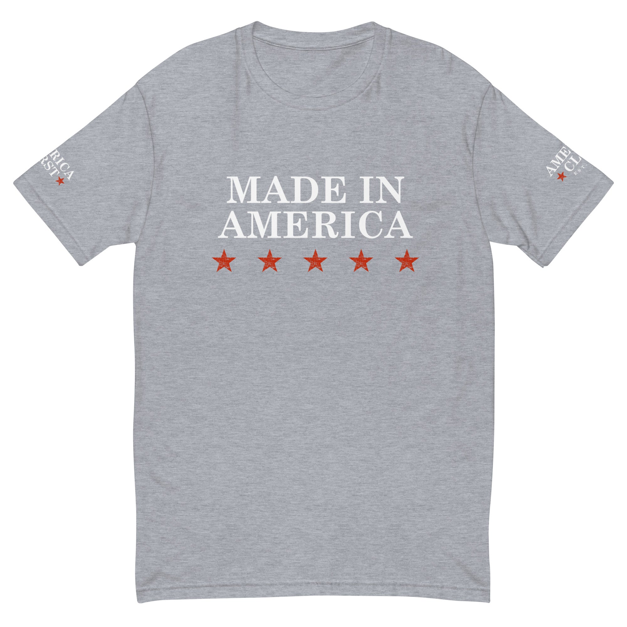 "Made in America" Fitted Short Sleeve T-shirt - America Club