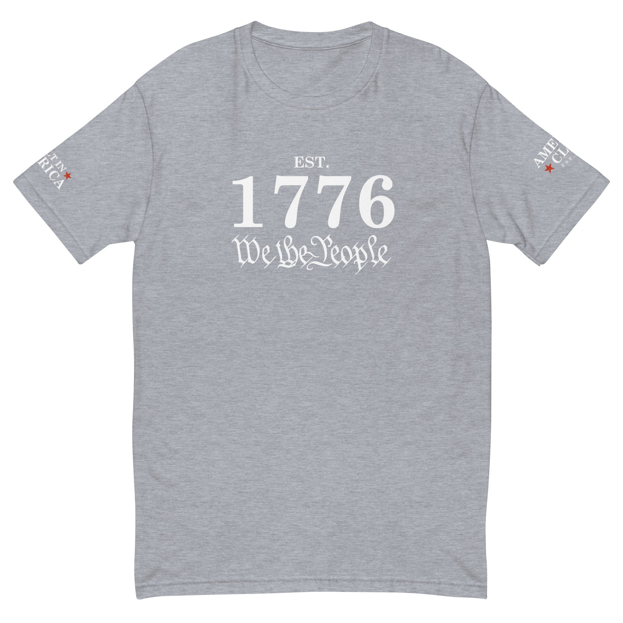 Est 1776 We The People Short Sleeve Fitted T-shirt - America Club