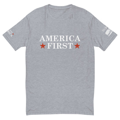 America FIRST Official Fitted T Shirt - America Club
