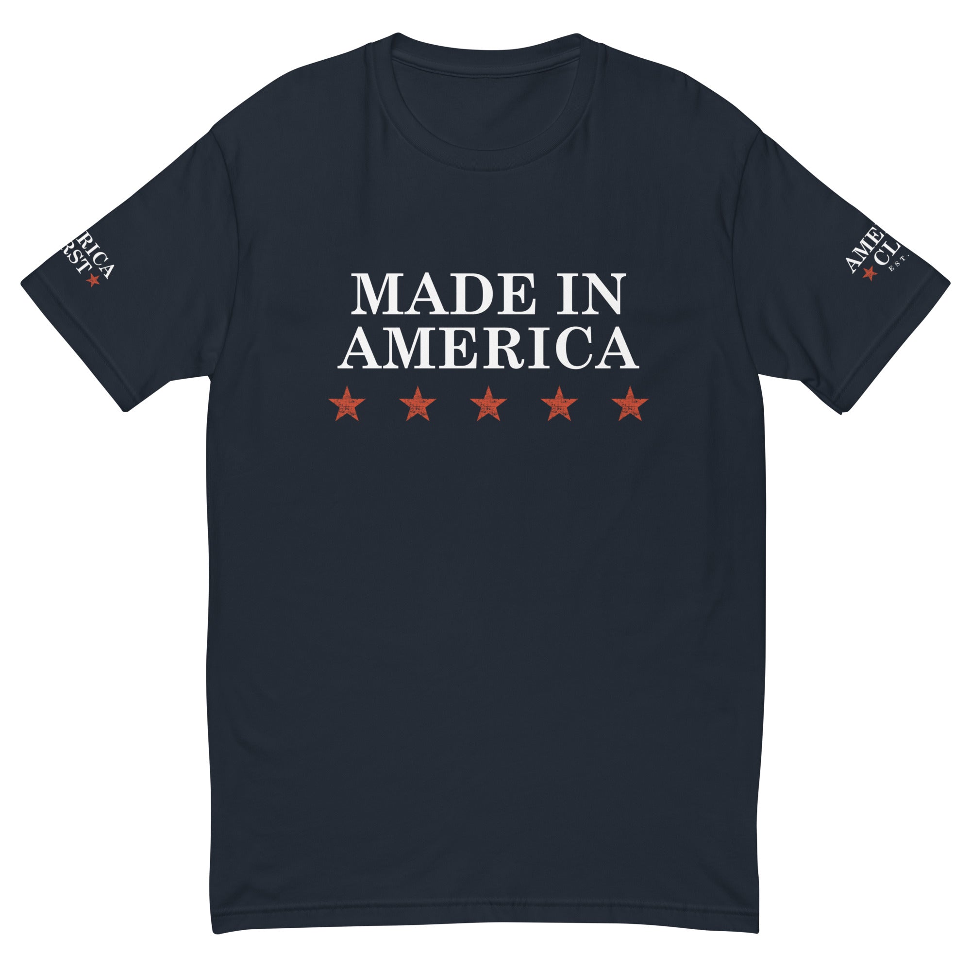 "Made in America" Fitted Short Sleeve T-shirt - America Club