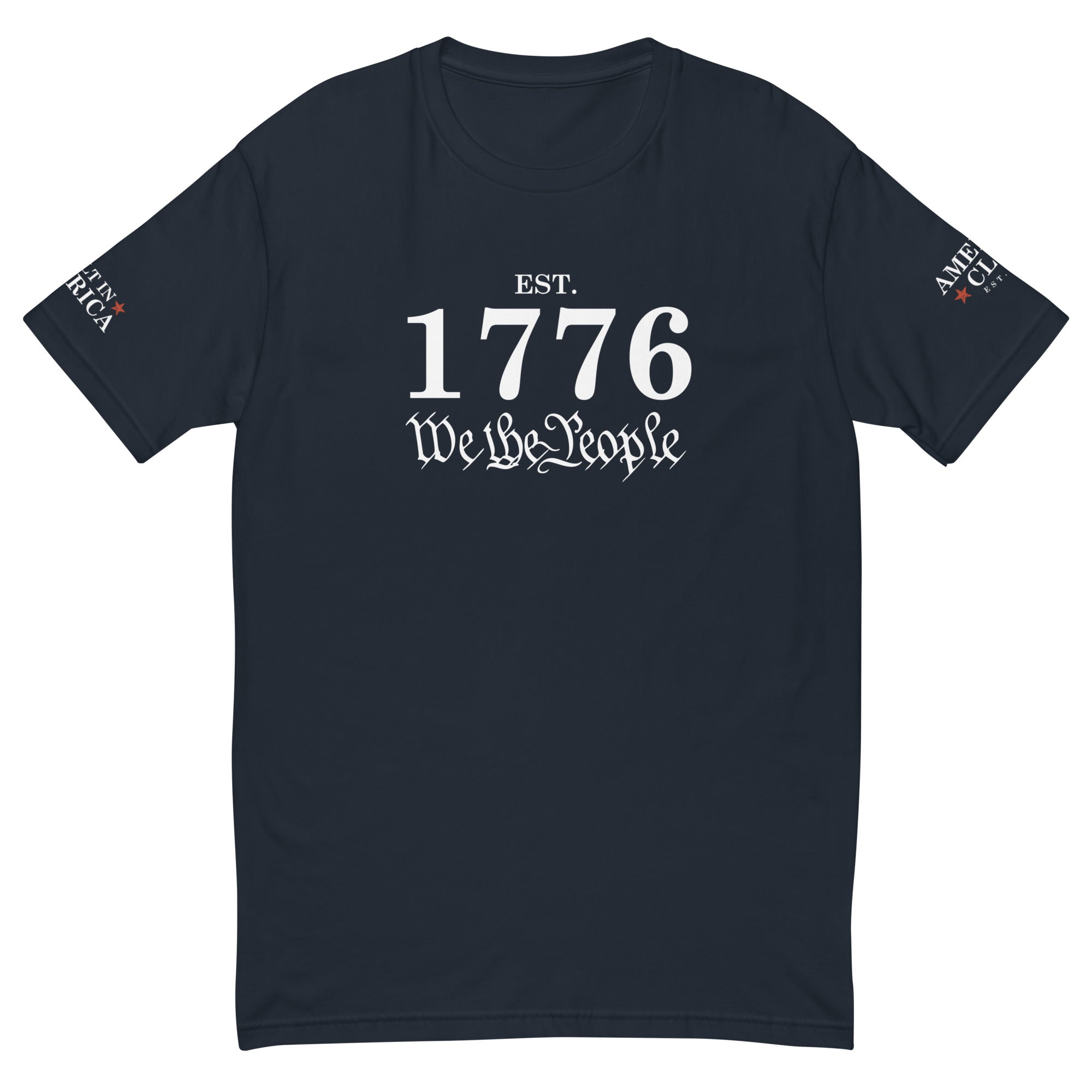 Est 1776 We The People Short Sleeve Fitted T-shirt - America Club