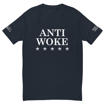 ANTI WOKE MAGA Fitted T Shirt - America Club