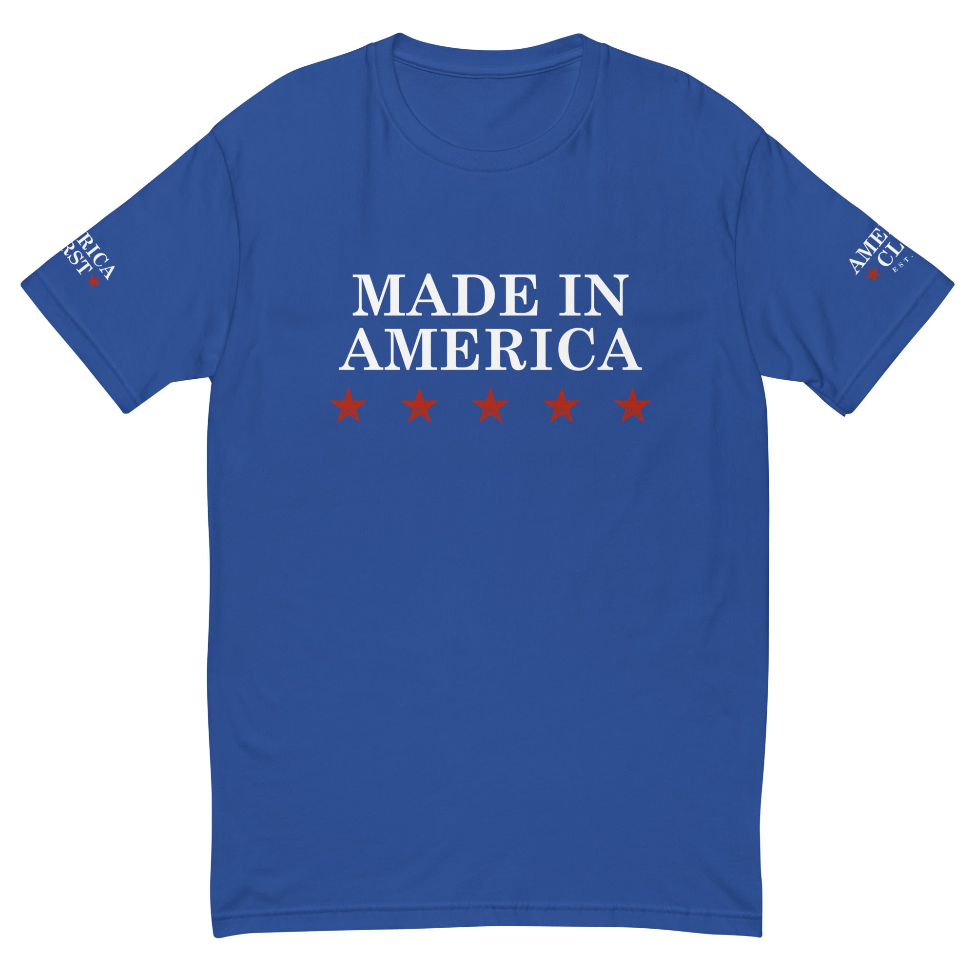 "Made in America" Fitted Short Sleeve T-shirt - America Club