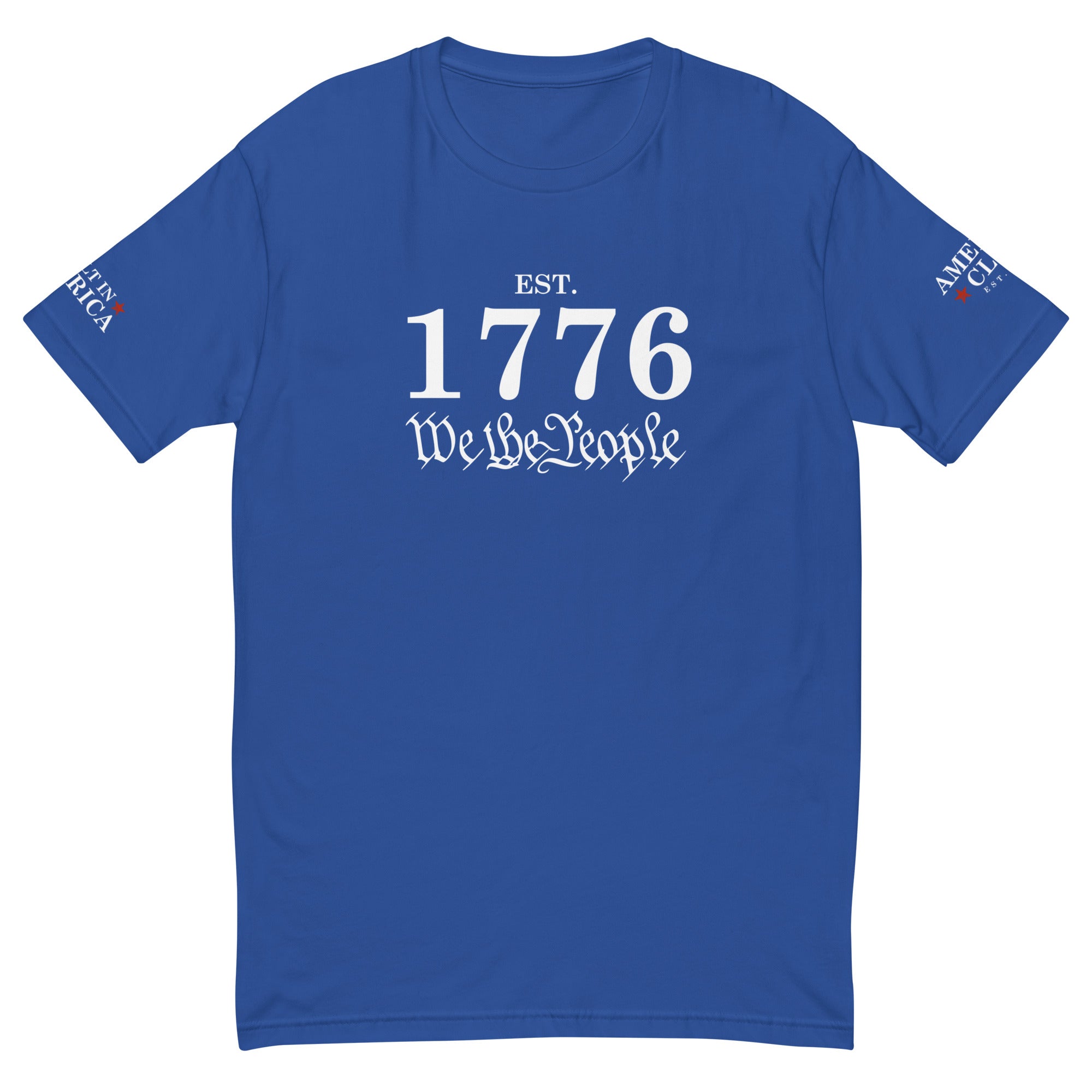 Est 1776 We The People Short Sleeve Fitted T-shirt - America Club