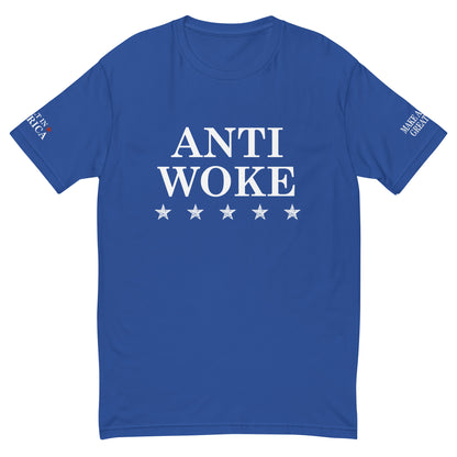 ANTI WOKE MAGA Fitted T Shirt - America Club