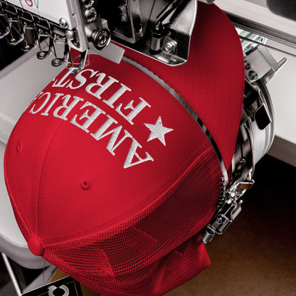 MAGA Red America First Trucker Hat - America Club