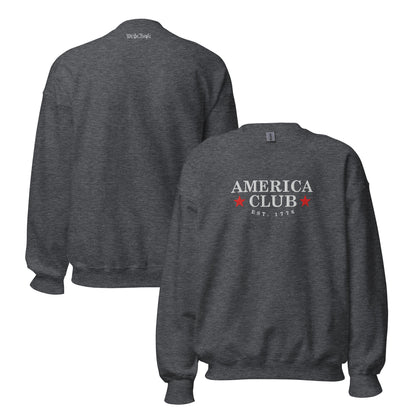 "We The People" America Club Embroidered Crewneck - America Club