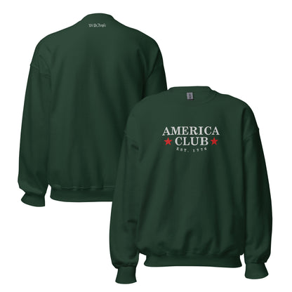 "We The People" America Club Embroidered Crewneck - America Club