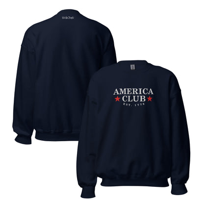 "We The People" America Club Embroidered Crewneck - America Club