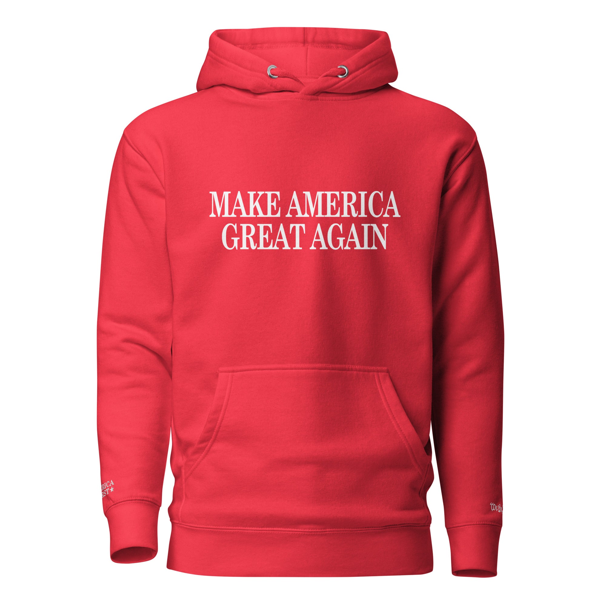 America Club MAGA RED "We The People" Official Hoodie - America Club
